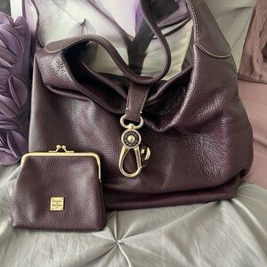 Dooney & Bourke Rich Purple Hobo Bag Set